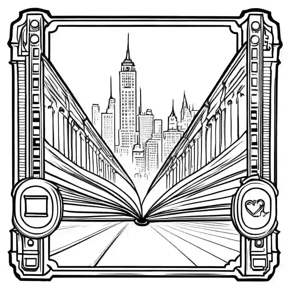 Tickets coloring pages